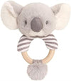 14cm Cozy Koala Ring Rattle Toy