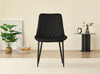 Oak Effect Dining Table with 4 Soft Velvet Chairs Generic