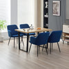Dining Table with 4 Charlotte Velvet Chairs