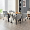 Dining Table with 4 Charlotte Velvet Chairs