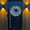 60cm Prelit Snow Flocked Wreath