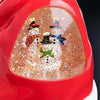 LED Glitter Spinner With Snowman Family Generic