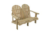 Double Relaxed Adirondack Garden Bench