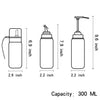 300ml Glass Pump Bottle