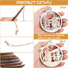 6pc Wooden Hanging Decorations