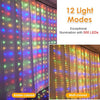 3mt x 3mt Multi Colour Curtain String Lights