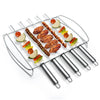 BBQ Skewer/Kebab Rack With 5 Skewers