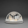 LED Lit Wooden Village Scene Festive