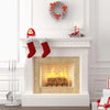 LED Glitter Spinner With Snowman Family Generic