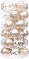 30pc Shatterproof Baubles- Various Colours