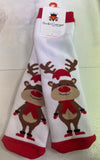 Reindeer Christmas Sock Pair Generic