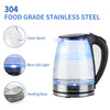 1.8lt Glass Kettle with Blue Illumination