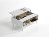 White Coffee Table with Lift Up Storage