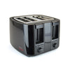 KitchenPerfected 4 Slice Extra-Wide Slot Toaster - Black